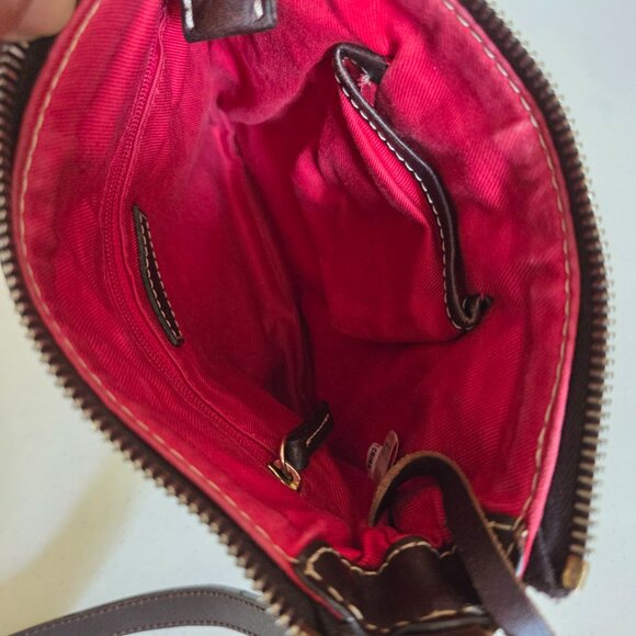 Dooney & Bourke Fall Slim Design Signature Monogram Canvas Shoulder Handbag - Picture 4 of 13